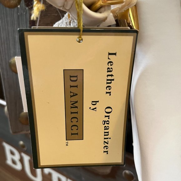 Diamicci Leather Crossbody Bag Organizer NWT - Picture 7 of 10